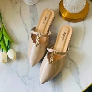 Luxe Monogram Nude Pointed